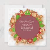 Niedliches Weihnachtsfest Magneteinladung (Vorderseite)