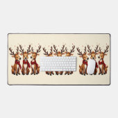 Niedliches Weihnachtsfest mit Karierten Schnitten Schreibtischunterlage (Tastatur & Maus)