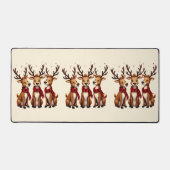 Niedliches Weihnachtsfest mit Karierten Schnitten Schreibtischunterlage (Vorderseite)