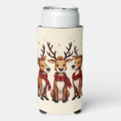 Niedliches Weihnachtsfest mit Karierten Schnitten Selters Dosenkühler (Seltzer Rückseite)