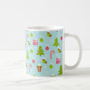 Niedliches Weihnachtsfest-Muster Kaffeetasse