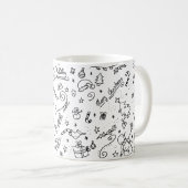 Niedliches Weihnachtsfest-Muster Kaffeetasse (VorderseiteRechts)