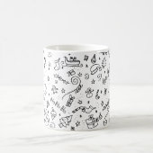 Niedliches Weihnachtsfest-Muster Kaffeetasse (Mittel)
