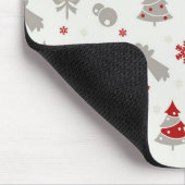 Niedliches Weihnachtsfest-Muster Mousepad (Ecke)