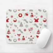 Niedliches Weihnachtsfest-Muster Mousepad (Mit Mouse)