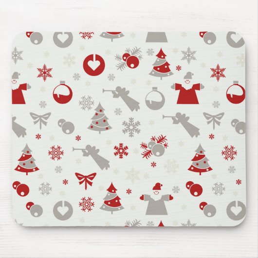 Niedliches Weihnachtsfest-Muster Mousepad (Vorne)
