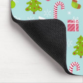 Niedliches Weihnachtsfest-Muster Mousepad (Ecke)