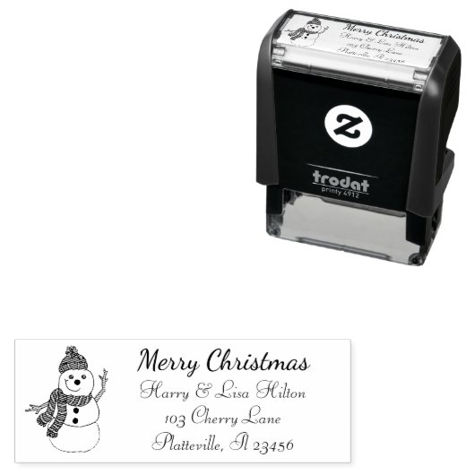 Niedliches Weihnachtsfest Permastempel (Beispiel)