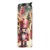 Niedliches Weihnachtsfest Pink Nutcracker Trio Thermosbecher (Nach links gedreht)