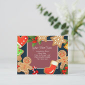 Niedliches Weihnachtsfest Postkarte (Stehend Vorderseite)