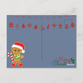 Niedliches Weihnachtsfest Postkarte (Rückseite)