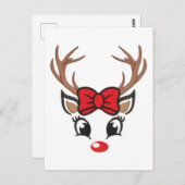 Niedliches Weihnachtsfest Postkarte (Vorne/Hinten)