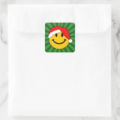 Niedliches Weihnachtsfest Quadratischer Aufkleber (Tasche)