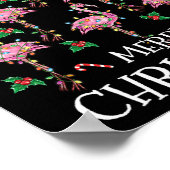 Niedliches Weihnachtsfest Shirt Frauen Kinder Girl Poster (Ecke)