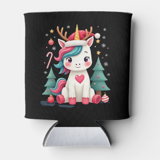 Niedliches Weihnachtsfest Shirt Girls Girls Dosenkühler (Vorderseite)