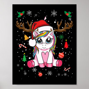 Niedliches Weihnachtsfest Shirt Girls Girls Poster
