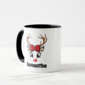 Niedliches Weihnachtsfest Tasse (Vorderseite Links)