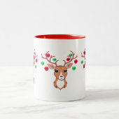 Niedliches Weihnachtsfest - Zwei-Töne-Tasse Zweifarbige Tasse (Mittel)