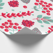 Niedliches Weihnachtsfolienmuster Geschenkpapier (Ecke)
