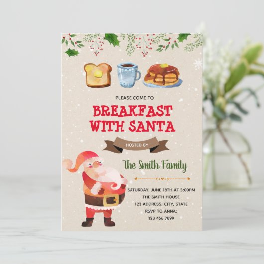 Niedliches Weihnachtsfrühstück auf Einladung des W (Stehend Vorderseite)