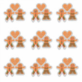 Niedliches Weihnachtsgebäck Aufkleber (Vorderseite)
