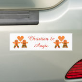 Niedliches Weihnachtsgebäck Autoaufkleber (Auf Auto)
