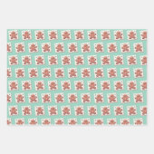 Niedliches Weihnachtsgebäck Cookies Geschenkpapier Set (Vorderseite 3)