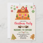 Niedliches Weihnachtsgebäck Einladung (Vorderseite)