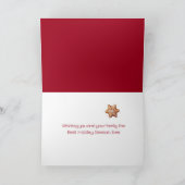 Niedliches Weihnachtsgebäck Feiertagskarte (Innenseite)