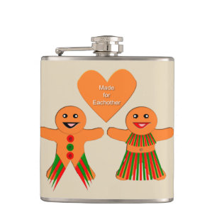 Niedliches Weihnachtsgebäck Flachmann