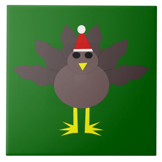 Niedliches Weihnachtsgebäck Fliese (Vorderseite)