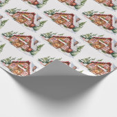 Niedliches Weihnachtsgebäck Geschenkpapier (Ecke)