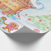 Niedliches Weihnachtsgebäck Geschenkpapier (Ecke)