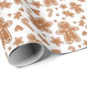 Niedliches Weihnachtsgebäck Geschenkpapier (Rolleneckpunkt)