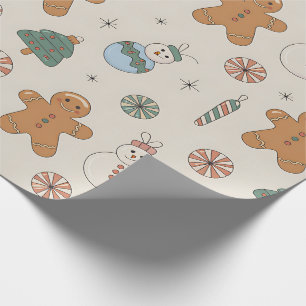 Niedliches Weihnachtsgebäck Geschenkpapier