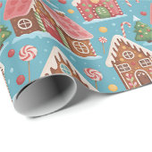 Niedliches Weihnachtsgebäck Geschenkpapier (Rolleneckpunkt)