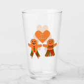 Niedliches Weihnachtsgebäck Glas (Vorderseite)