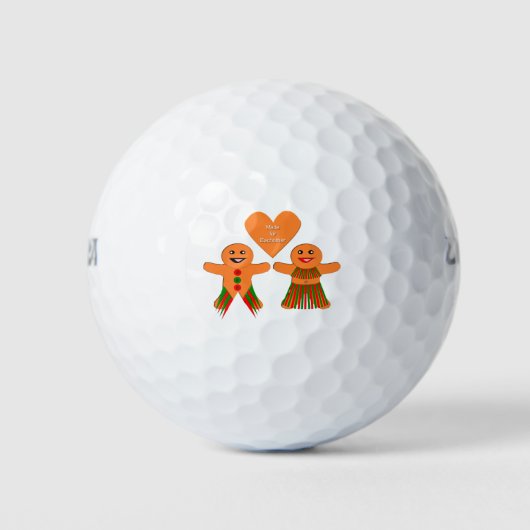 Niedliches Weihnachtsgebäck Golfball (Vorderseite)