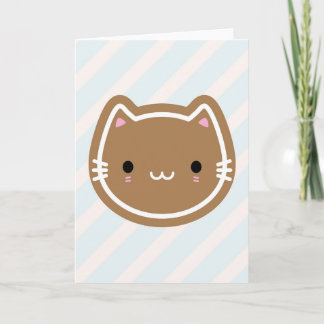Niedliches Weihnachtsgebäck Katze Karte
