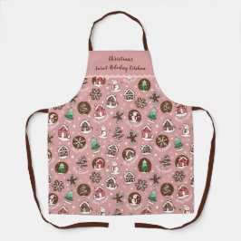 Niedliches Weihnachtsgebäck Keksgebäck Schürze