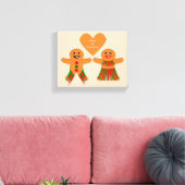 Niedliches Weihnachtsgebäck Leinwanddruck (Insitu (Wohnzimmer))