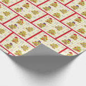 Niedliches Weihnachtsgebäck Männer Geschenkpapier (Ecke)