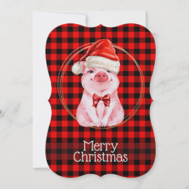 Niedliches Weihnachtsgebäck mit Buffalo Kariert Re Feiertagskarte