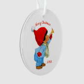 Niedliches Weihnachtsgebäck mit Trumpet Ornament (Vorderseite)