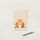 Niedliches Weihnachtsgebäck Post-it Klebezettel (Auf Schreibtisch)