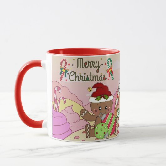 Niedliches Weihnachtsgebäck Tasse (Links)