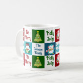 Niedliches Weihnachtsgebäck Weihnachtsmann Persona Kaffeetasse (Vorderseite Links)