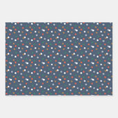 Niedliches Weihnachtsgebäck & Ziermuster Geschenkpapier Set (Vorderseite 3)