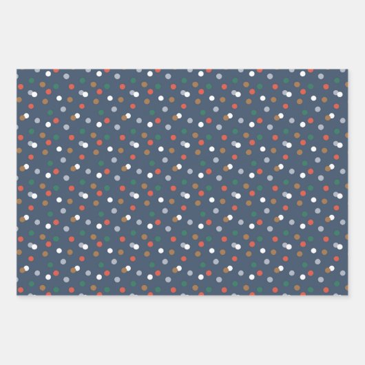 Niedliches Weihnachtsgebäck & Ziermuster Geschenkpapier Set (Vorderseite 3)