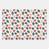 Niedliches Weihnachtsgebäck & Ziermuster Geschenkpapier Set (Vorderseite 2)